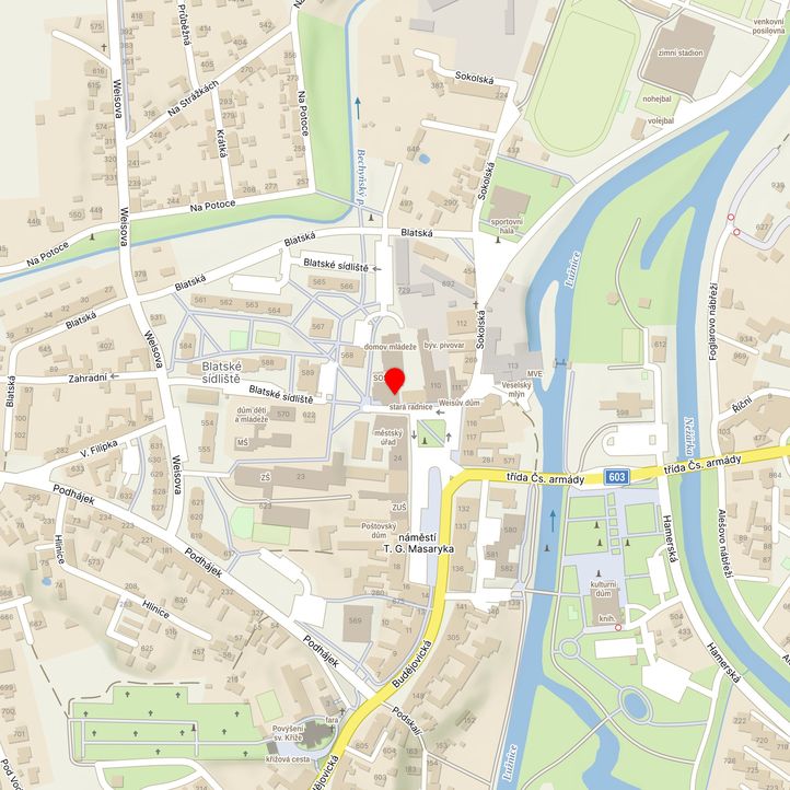 Mapa školy z Mapy.cz