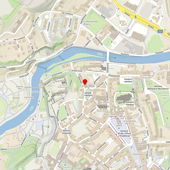 Mapa školy z Mapy.cz