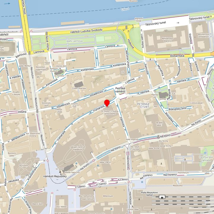 Mapa školy z Mapy.cz