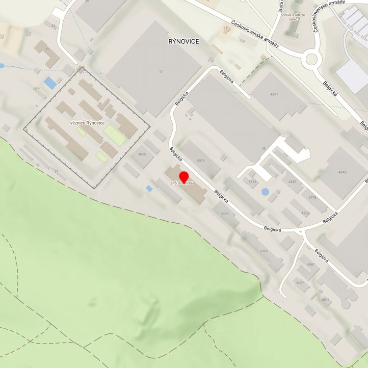 Mapa školy z Mapy.cz