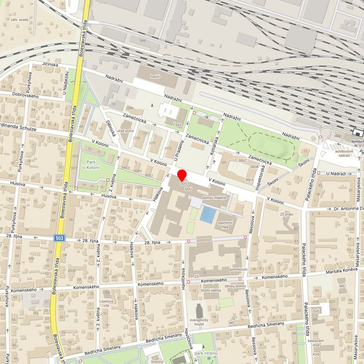 Mapa školy z Mapy.cz