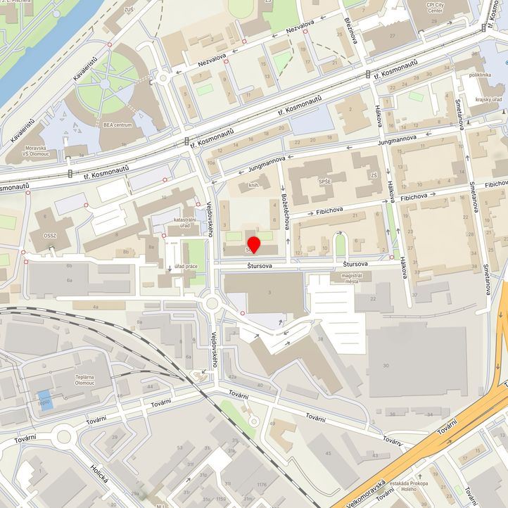 Mapa školy z Mapy.cz