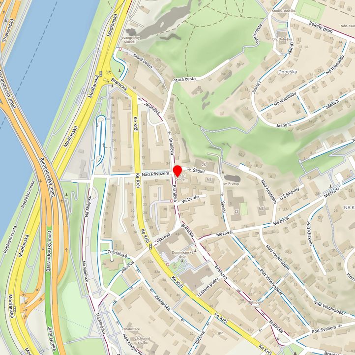 Mapa školy z Mapy.cz