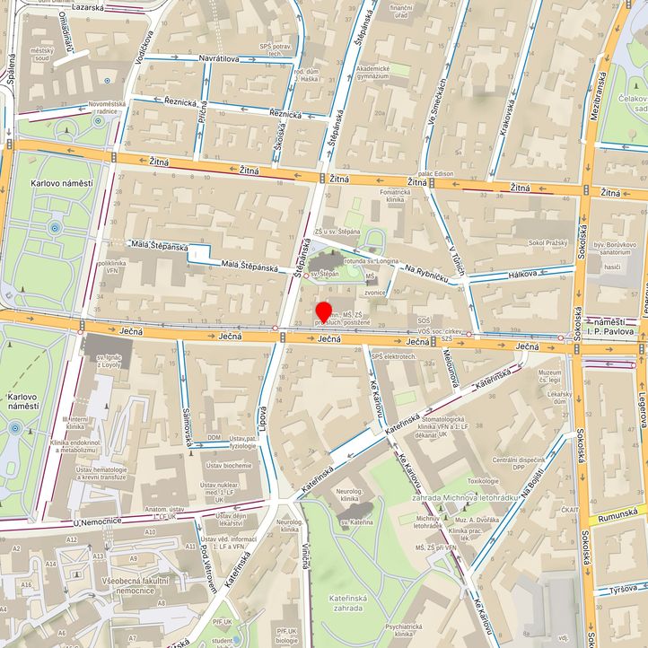 Mapa školy z Mapy.cz