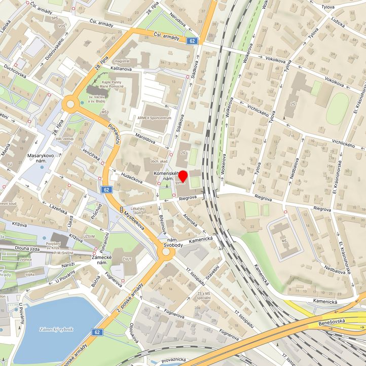 Mapa školy z Mapy.cz