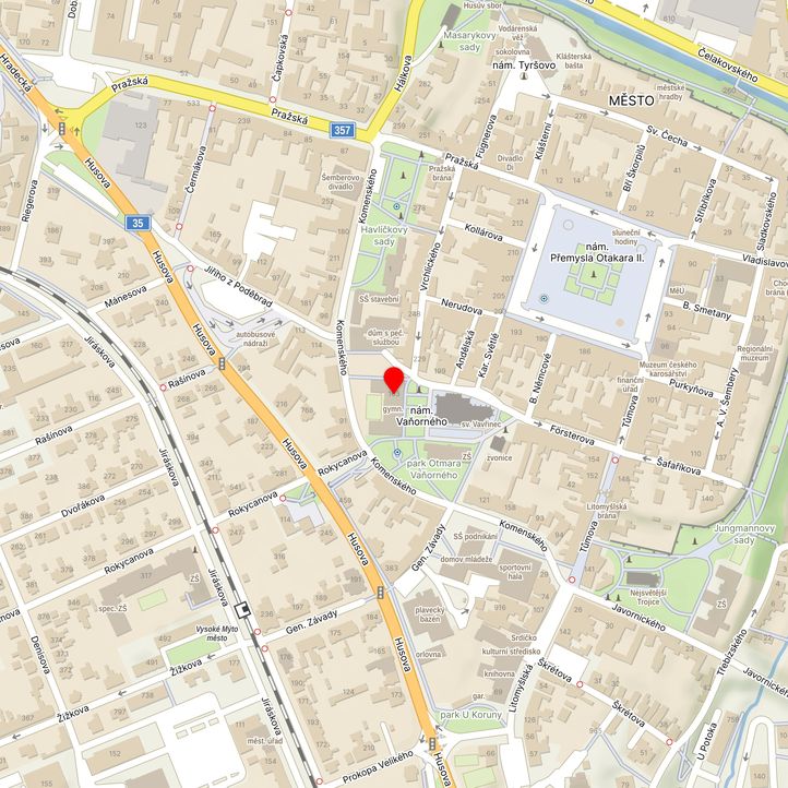 Mapa školy z Mapy.cz