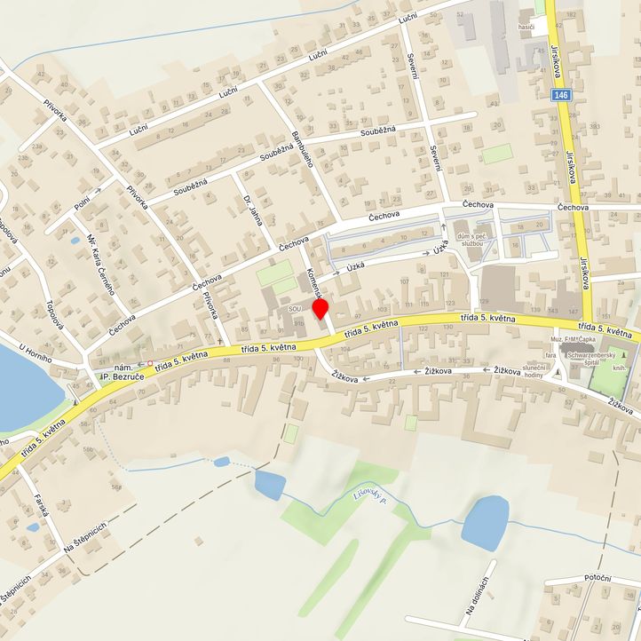 Mapa školy z Mapy.cz