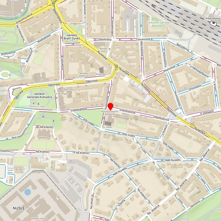 Mapa školy z Mapy.cz