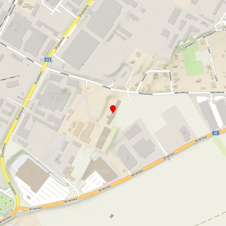 Mapa školy z Mapy.cz