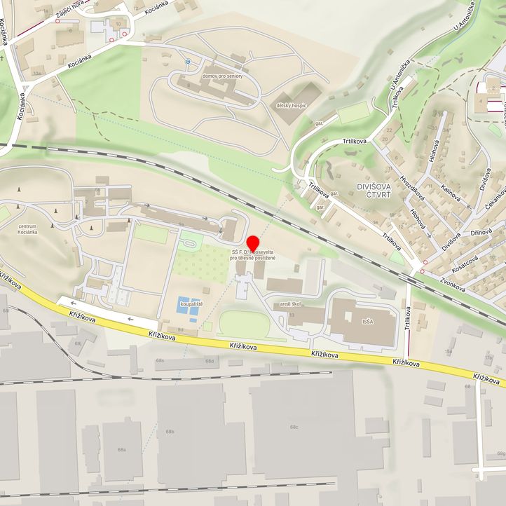 Mapa školy z Mapy.cz