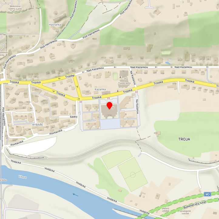 Mapa školy z Mapy.cz