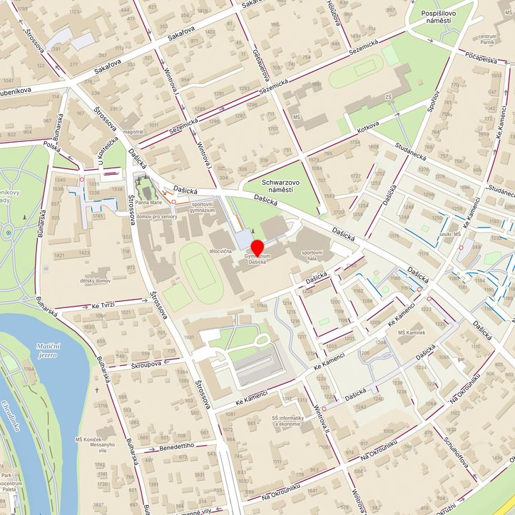 Mapa školy z Mapy.cz