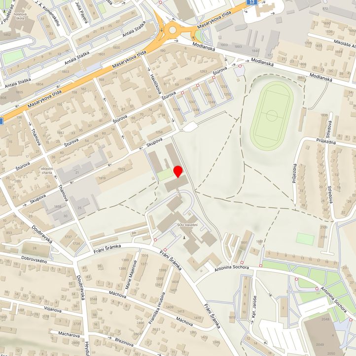 Mapa školy z Mapy.cz