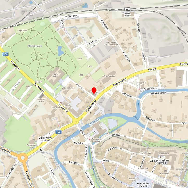 Mapa školy z Mapy.cz