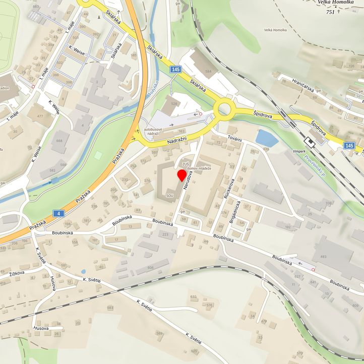 Mapa školy z Mapy.cz