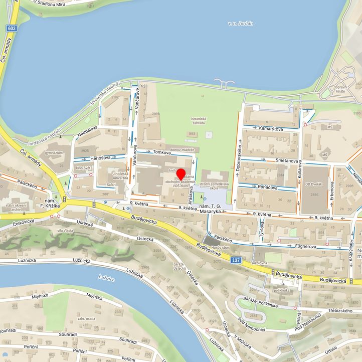 Mapa školy z Mapy.cz