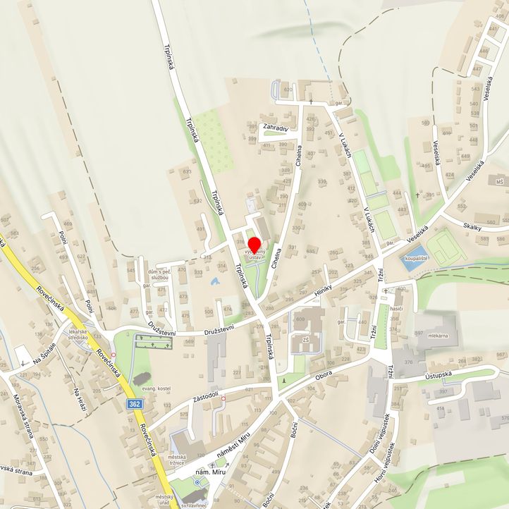 Mapa školy z Mapy.cz