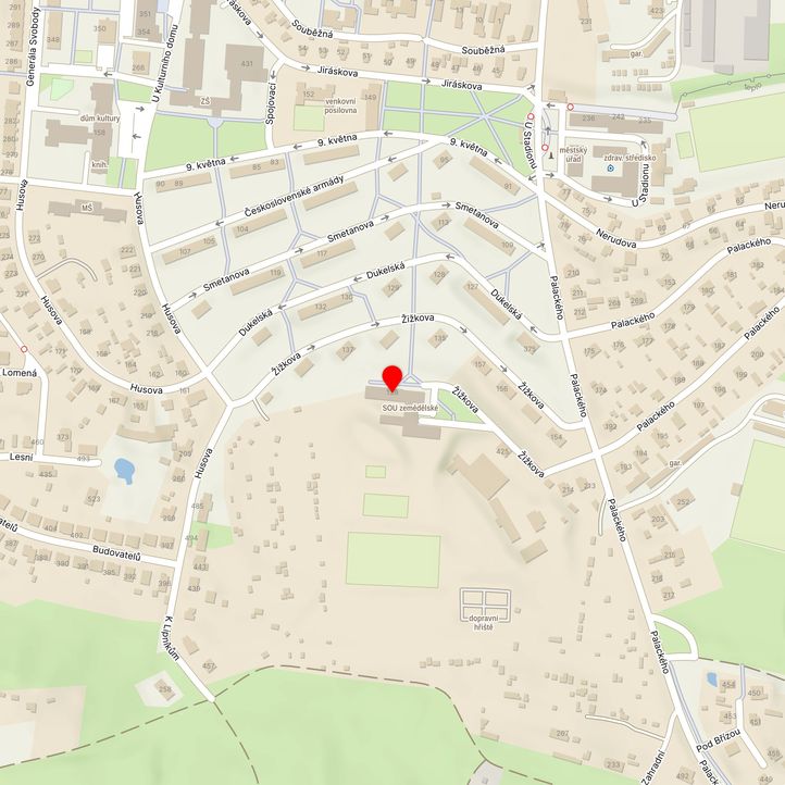 Mapa školy z Mapy.cz