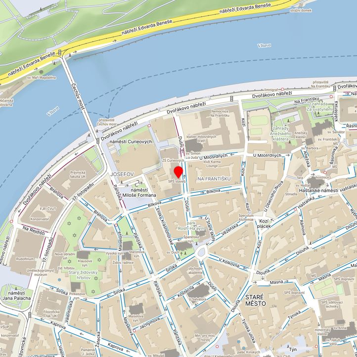 Mapa školy z Mapy.cz