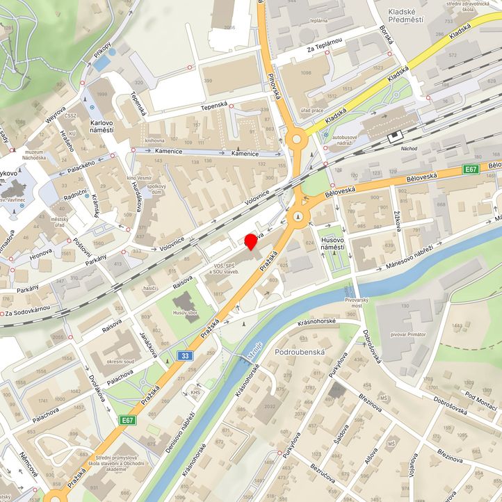 Mapa školy z Mapy.cz