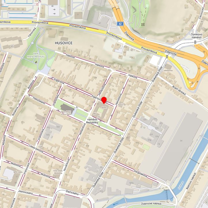 Mapa školy z Mapy.cz