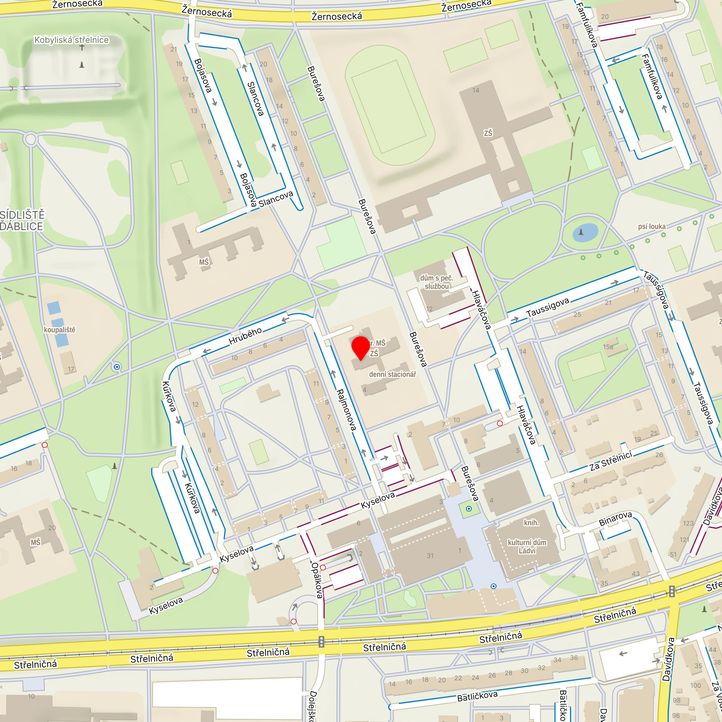 Mapa školy z Mapy.cz