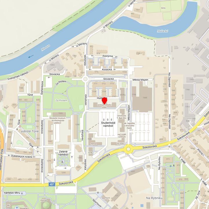 Mapa školy z Mapy.cz