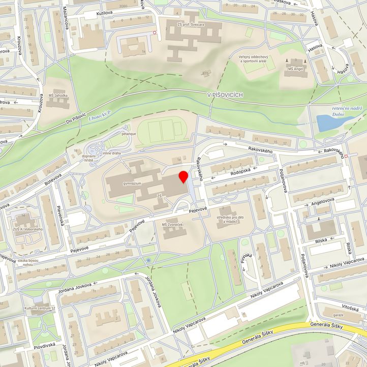 Mapa školy z Mapy.cz