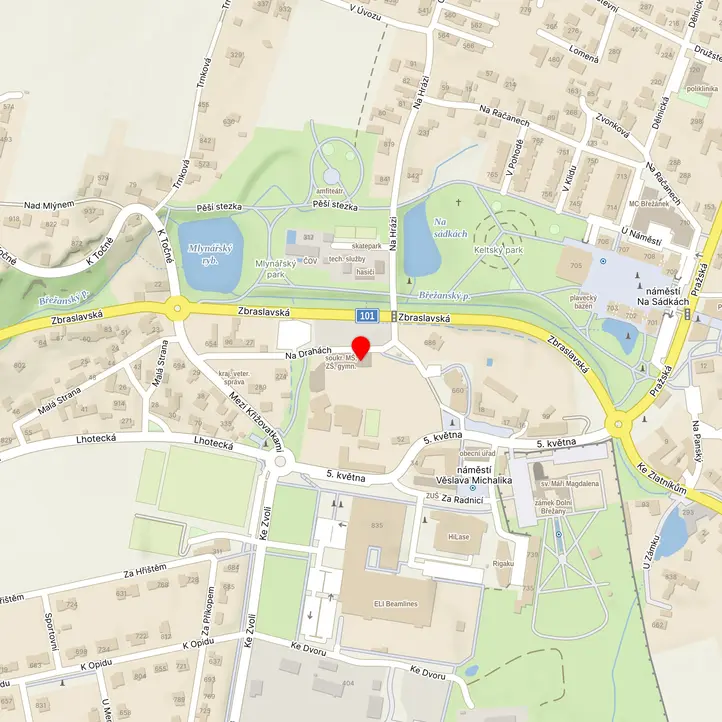 Mapa školy z Mapy.cz