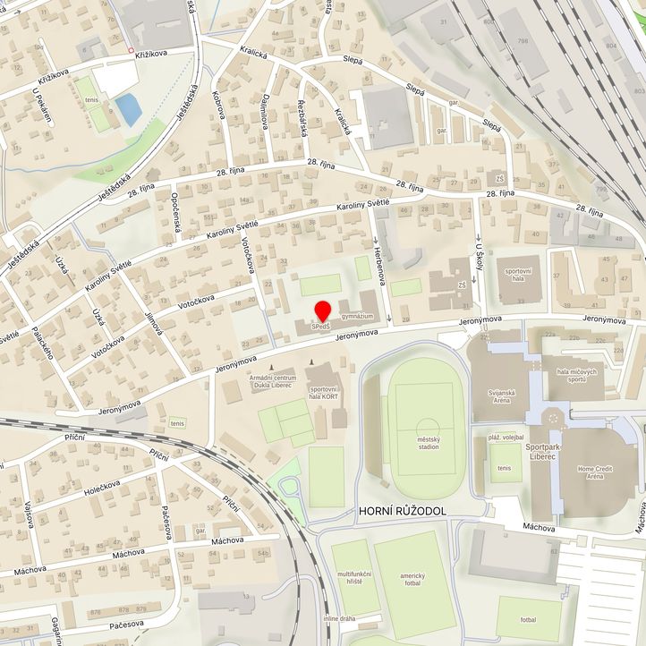 Mapa školy z Mapy.cz