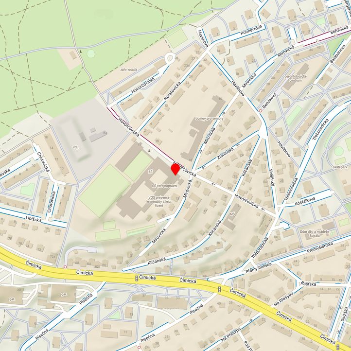 Mapa školy z Mapy.cz