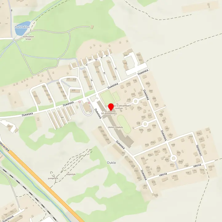 Mapa školy z Mapy.cz