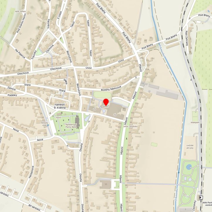 Mapa školy z Mapy.cz