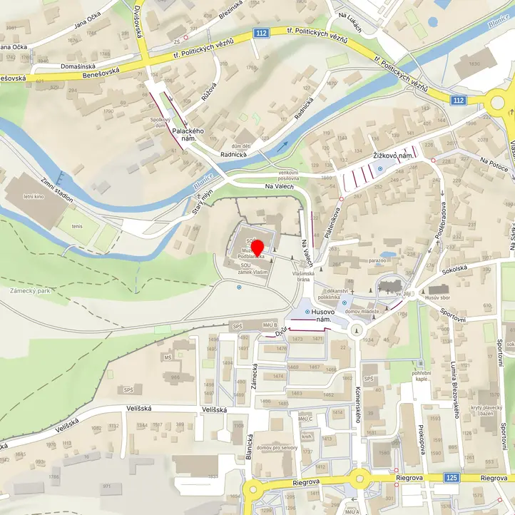 Mapa školy z Mapy.cz