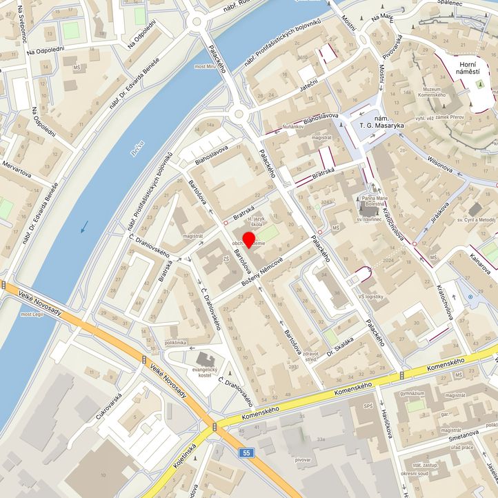 Mapa školy z Mapy.cz