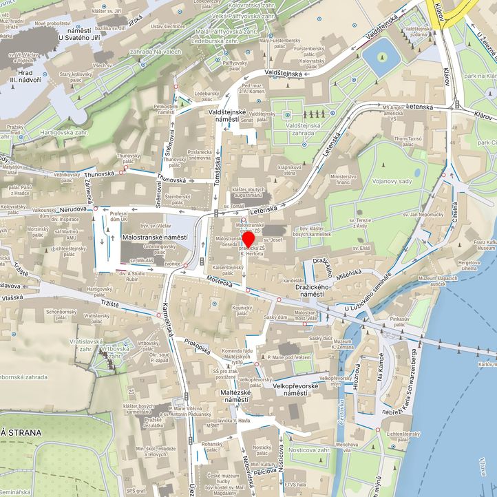 Mapa školy z Mapy.cz