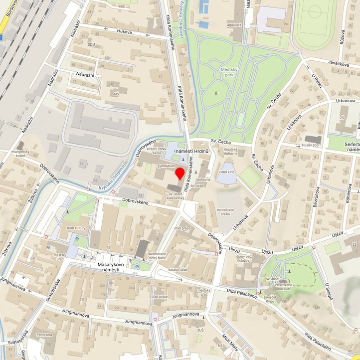 Mapa školy z Mapy.cz