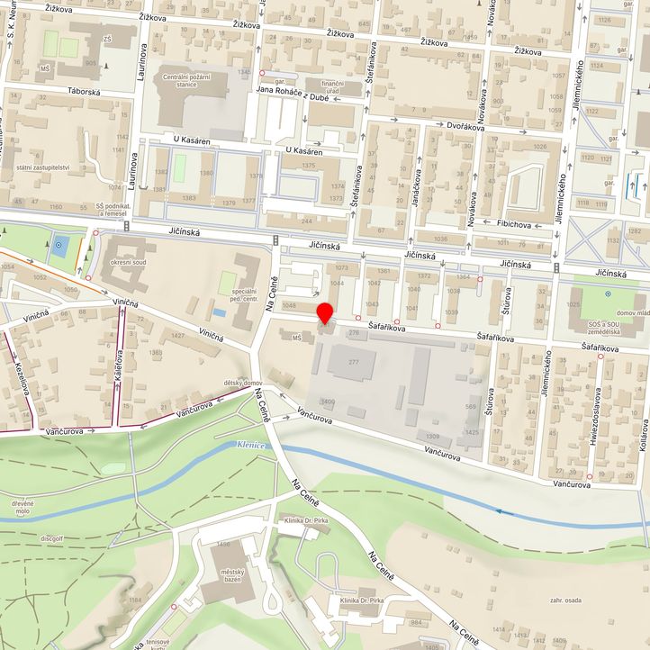 Mapa školy z Mapy.cz