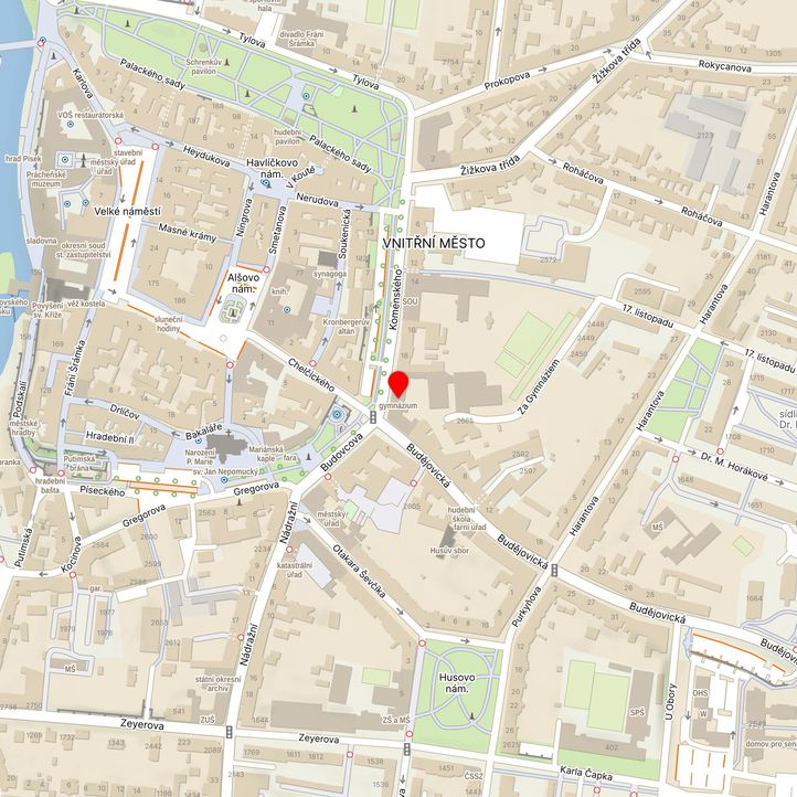 Mapa školy z Mapy.cz