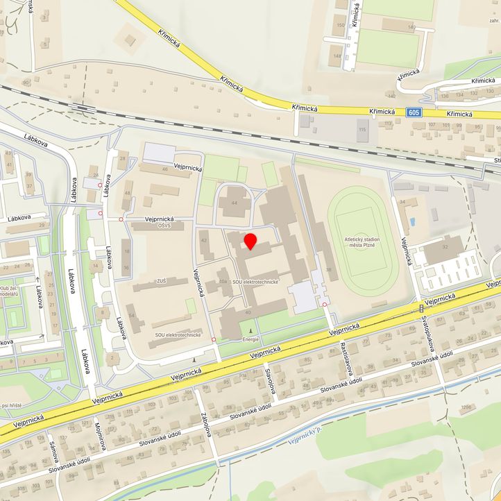 Mapa školy z Mapy.cz