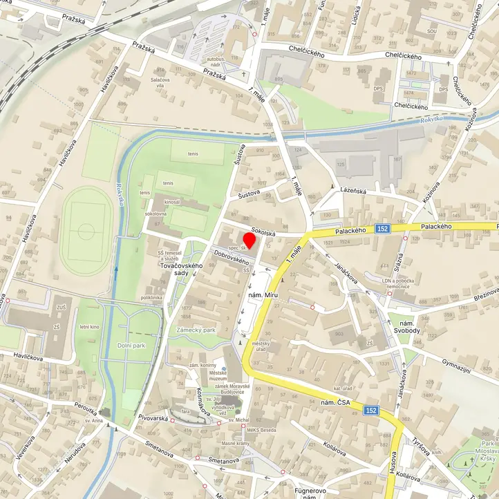 Mapa školy z Mapy.cz