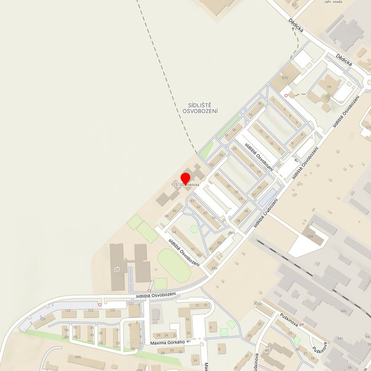 Mapa školy z Mapy.cz