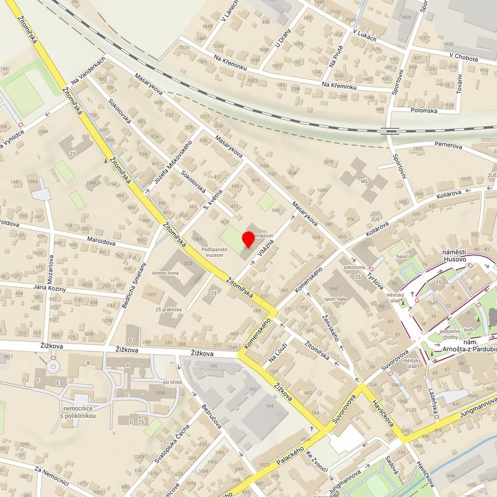 Mapa školy z Mapy.cz