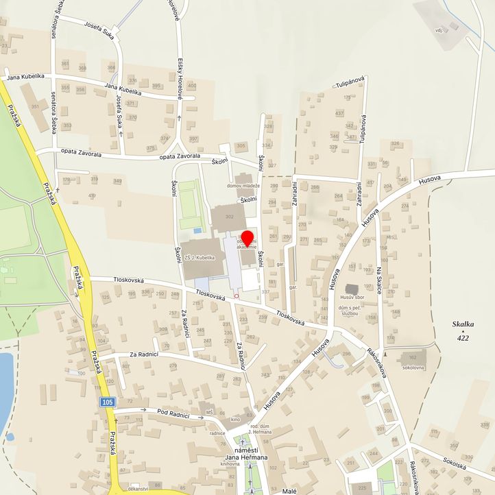 Mapa školy z Mapy.cz