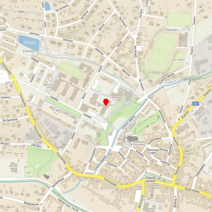 Mapa školy z Mapy.cz