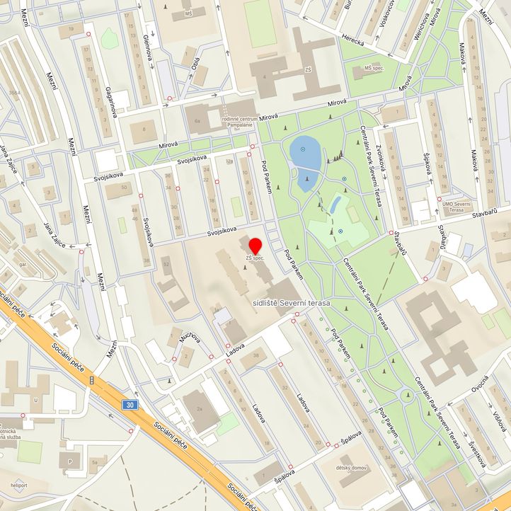 Mapa školy z Mapy.cz