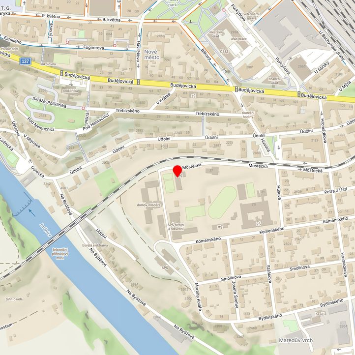 Mapa školy z Mapy.cz