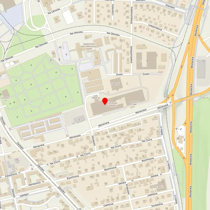 Mapa školy z Mapy.cz