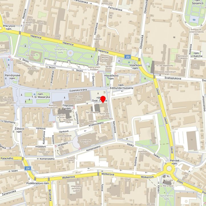 Mapa školy z Mapy.cz