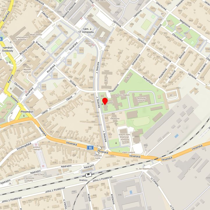 Mapa školy z Mapy.cz